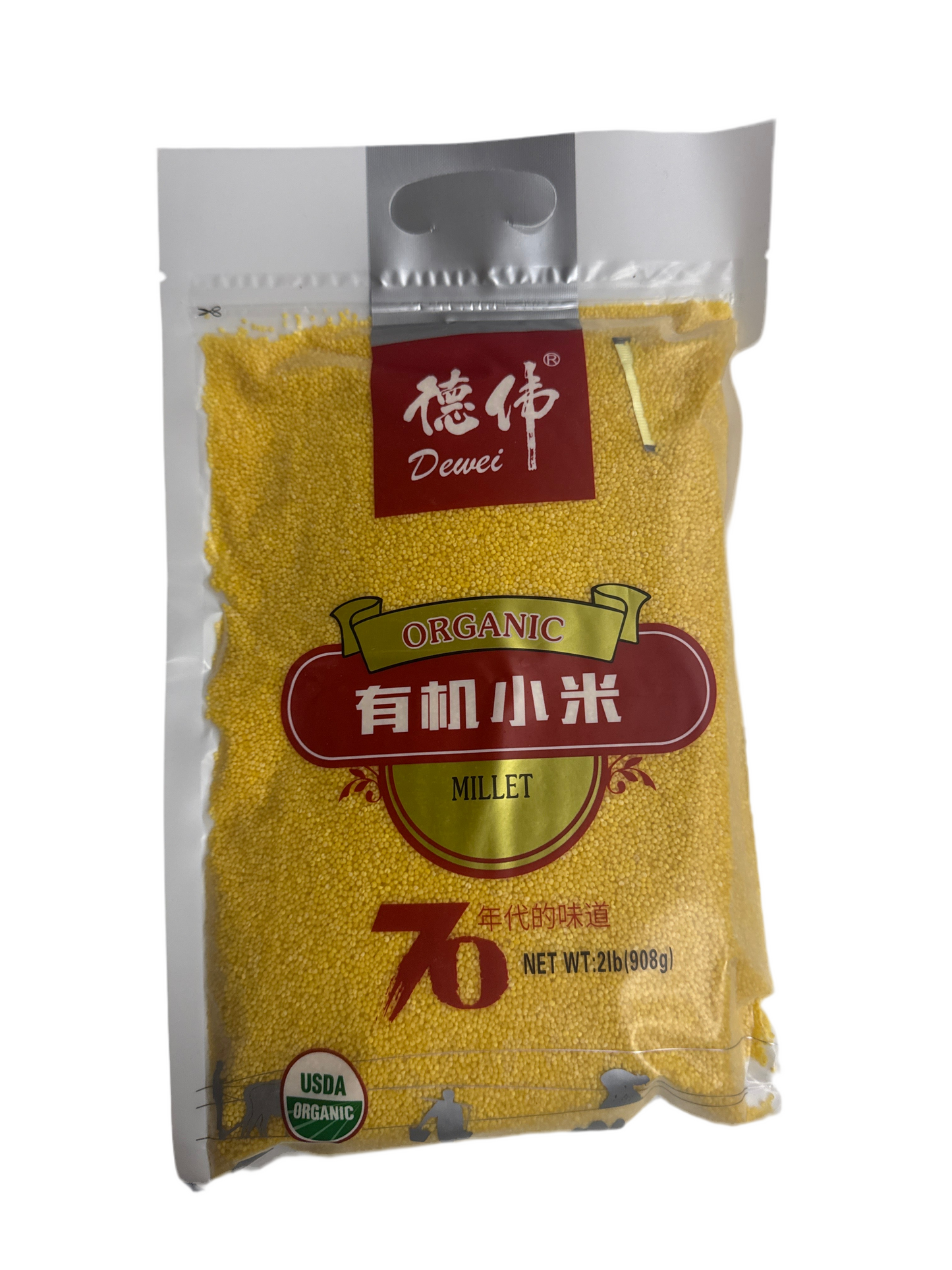 Dewei, Organic Millet, 2 lbs