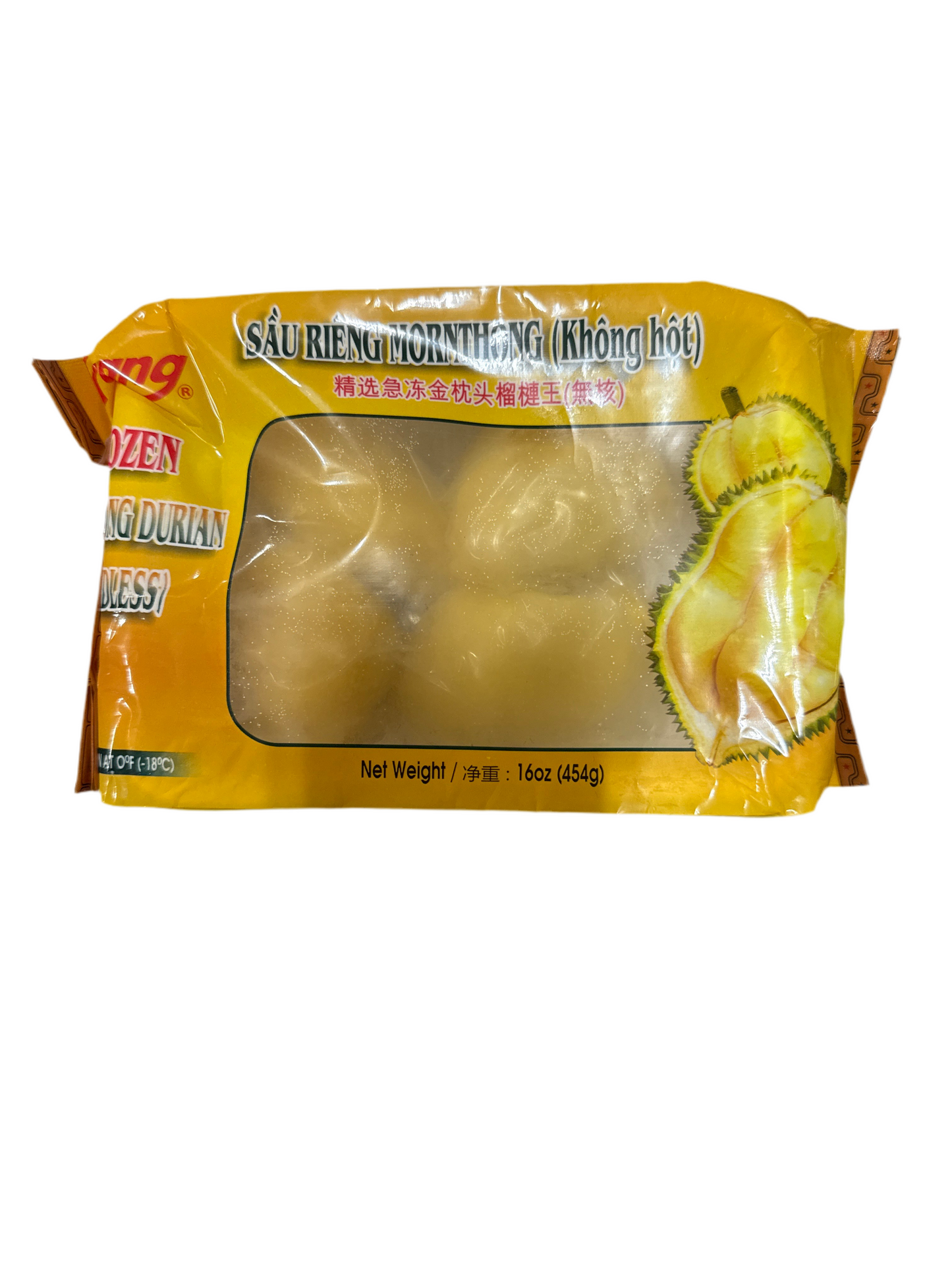 Top grade pitted golden pillow durian meat 400g