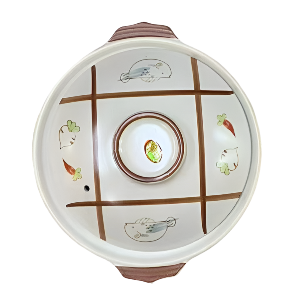 Clay Pot (Large), 11-inch diameter, 3-inch height, soak in water before cooking