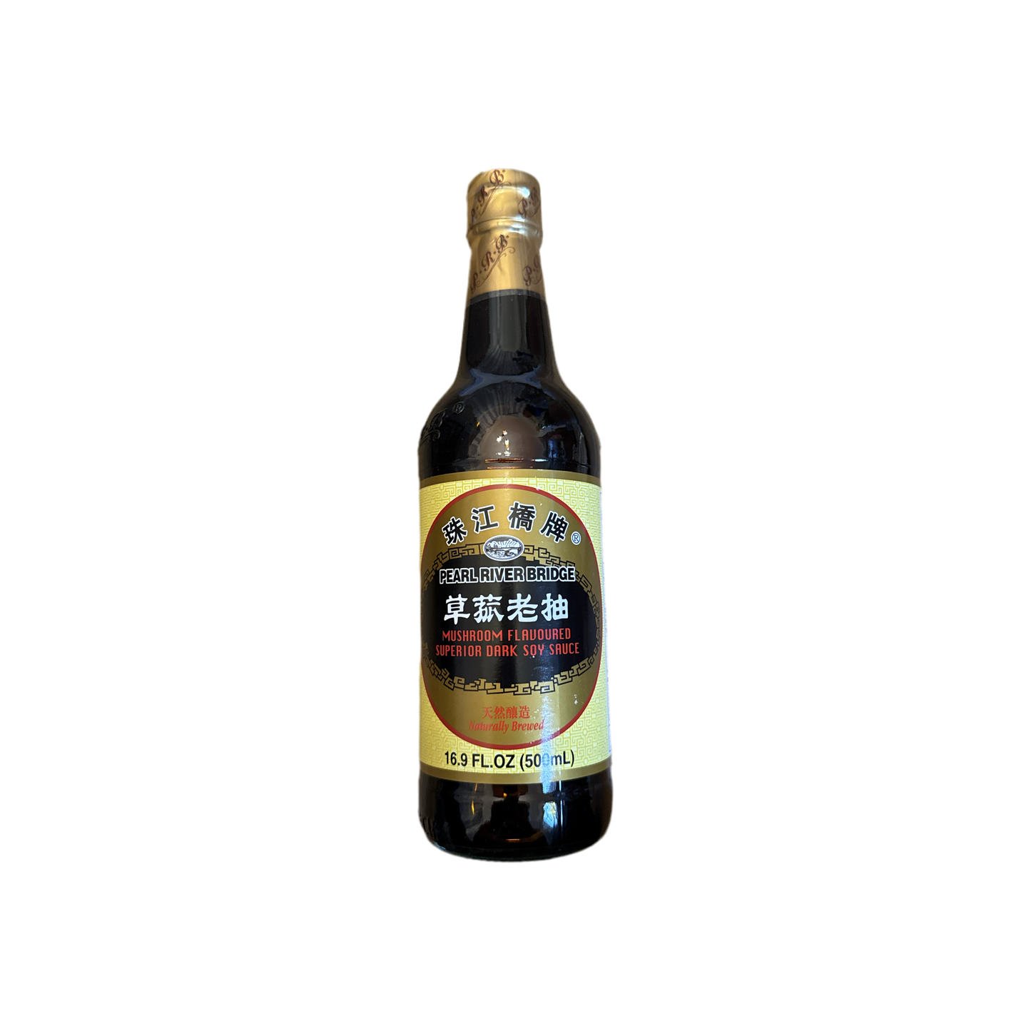 Zhujiangqiao - Grass Mushroom Dark Soy Sauce 500g * 2 Bottles
