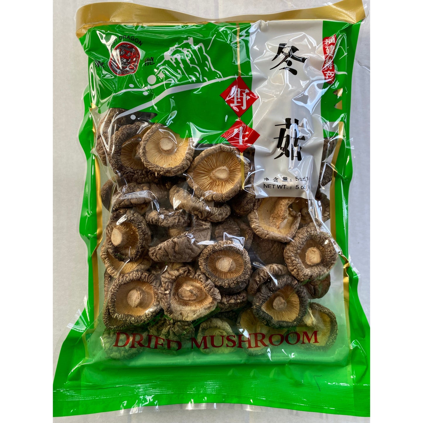 1-Wild Shiitake Mushrooms, (Donglong, 5oz)