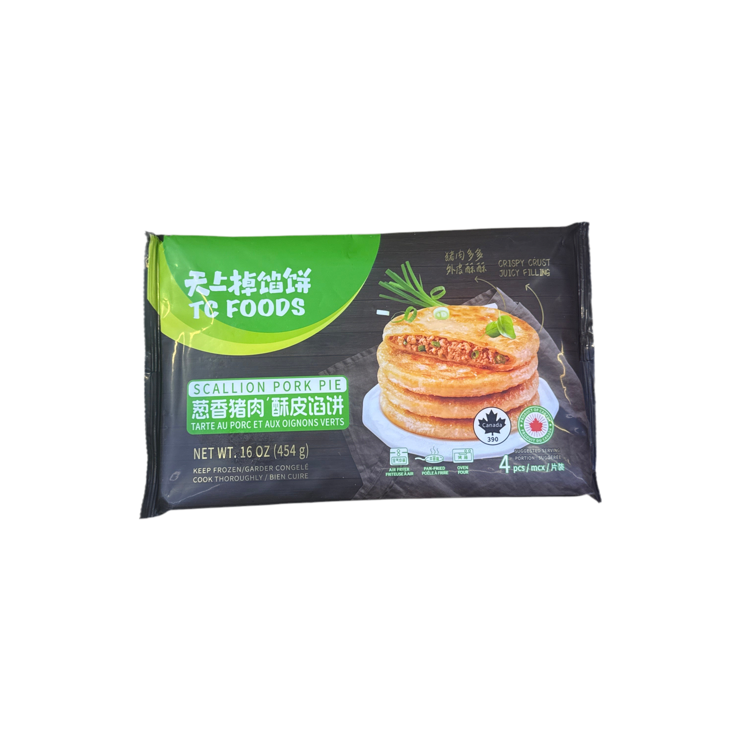 Tianshang Diaopingbing - Scallion Pork Puff Pastry Pie 4 pcs 454g
