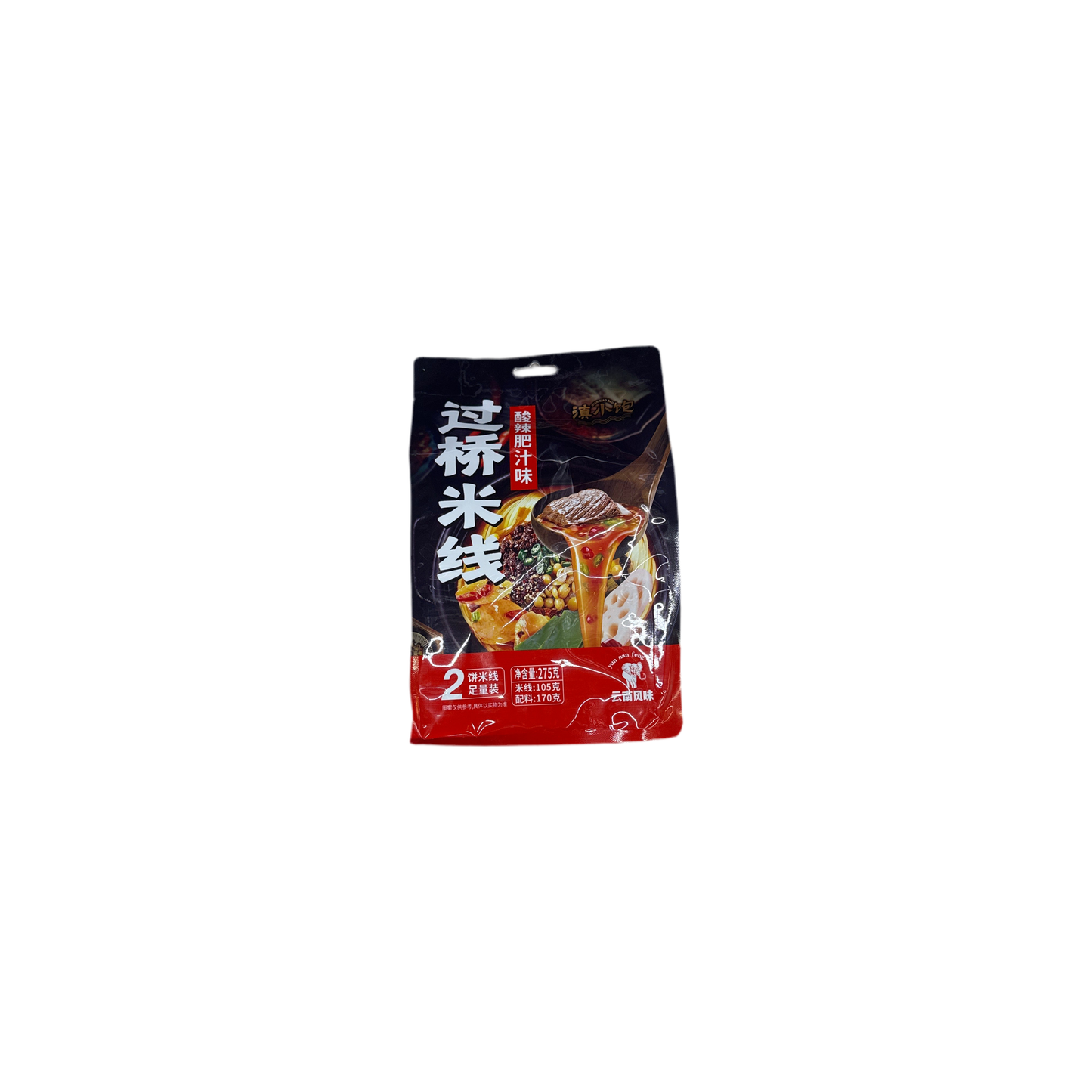 Dianxiaobao Crossing-the-Bridge Rice Noodles - Sour and Spicy Fat Sauce Flavor 275g