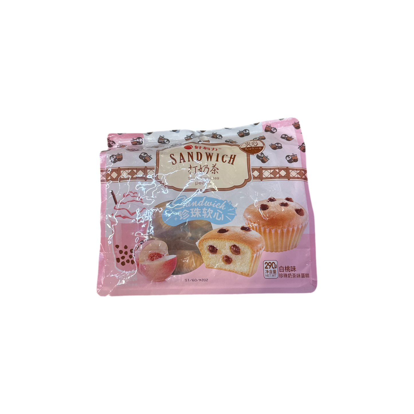 Haolili-Milk Tea Pearl Soft-core White Peach Flavor 290g