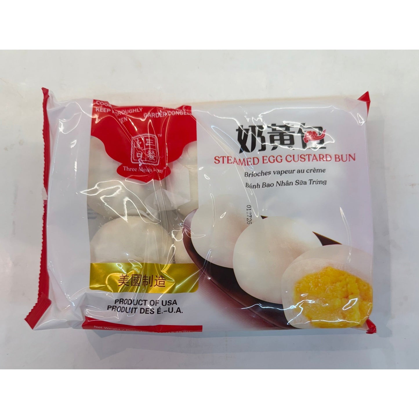 Three Meals a Day - Custard Buns 13.75 OZ