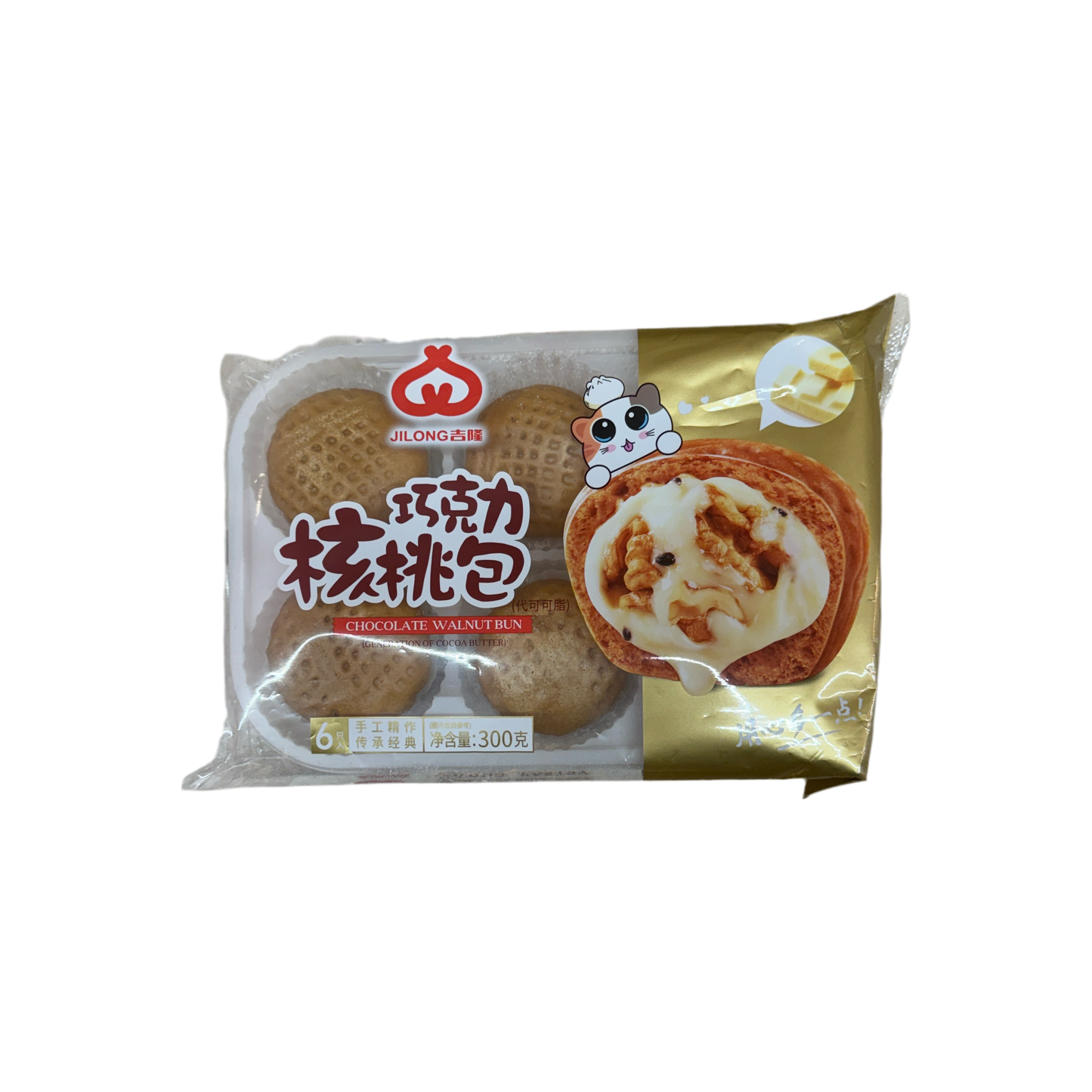 Jilong - Chocolate Walnut Bun 300g