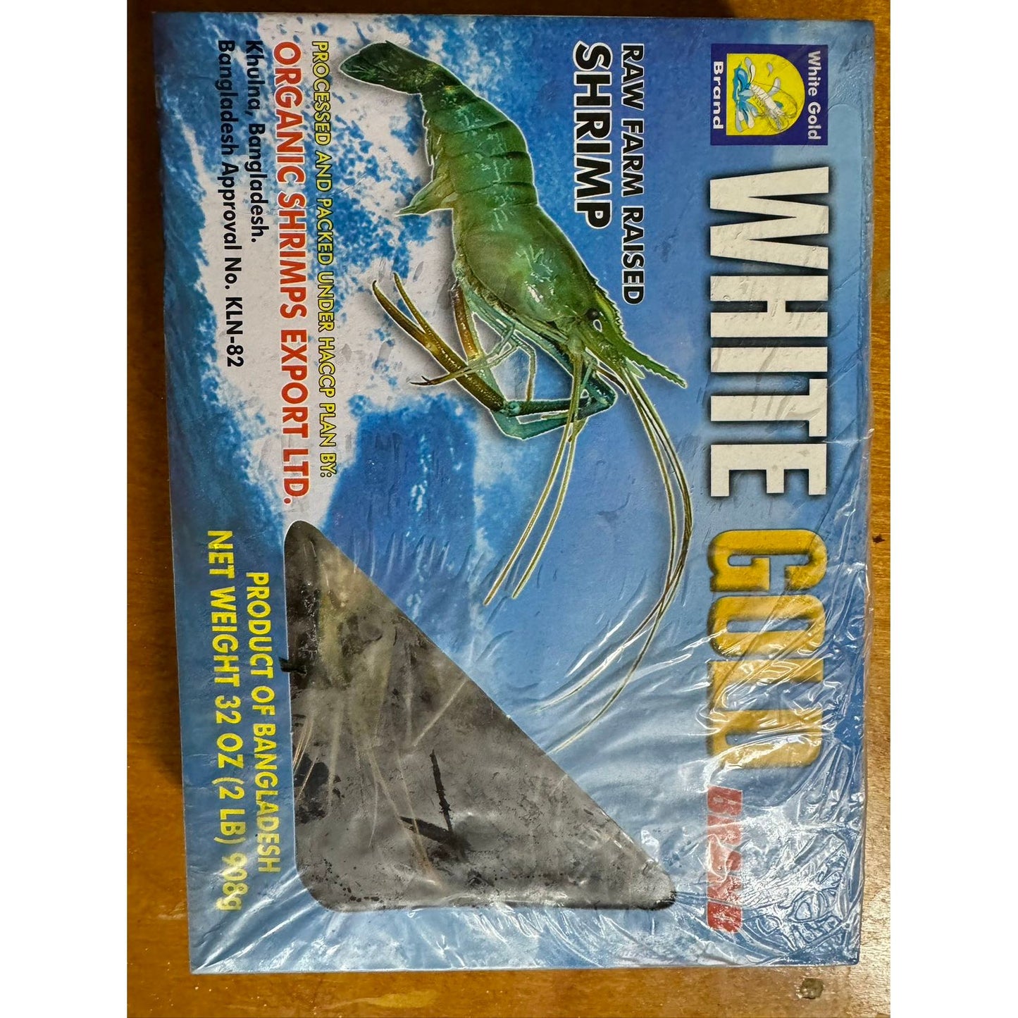 001-有机淡水虾-【一盒8只/ 2磅】