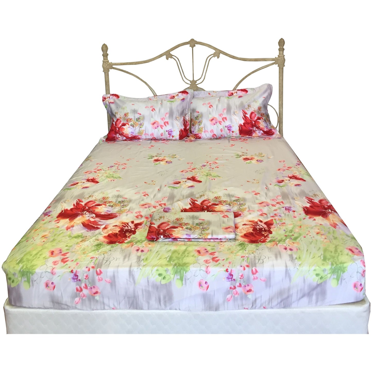 82-Full Garden Spring Color Active Mattress Cover