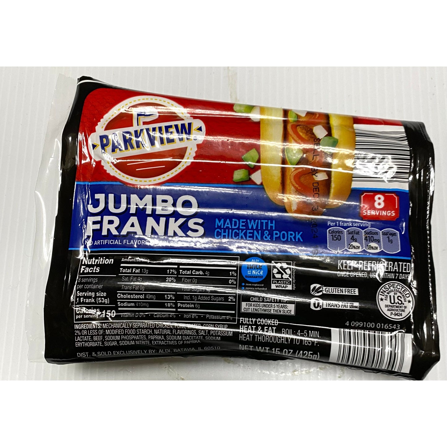 🔥Giant sausage (chicken and pork, 15oz/pack)