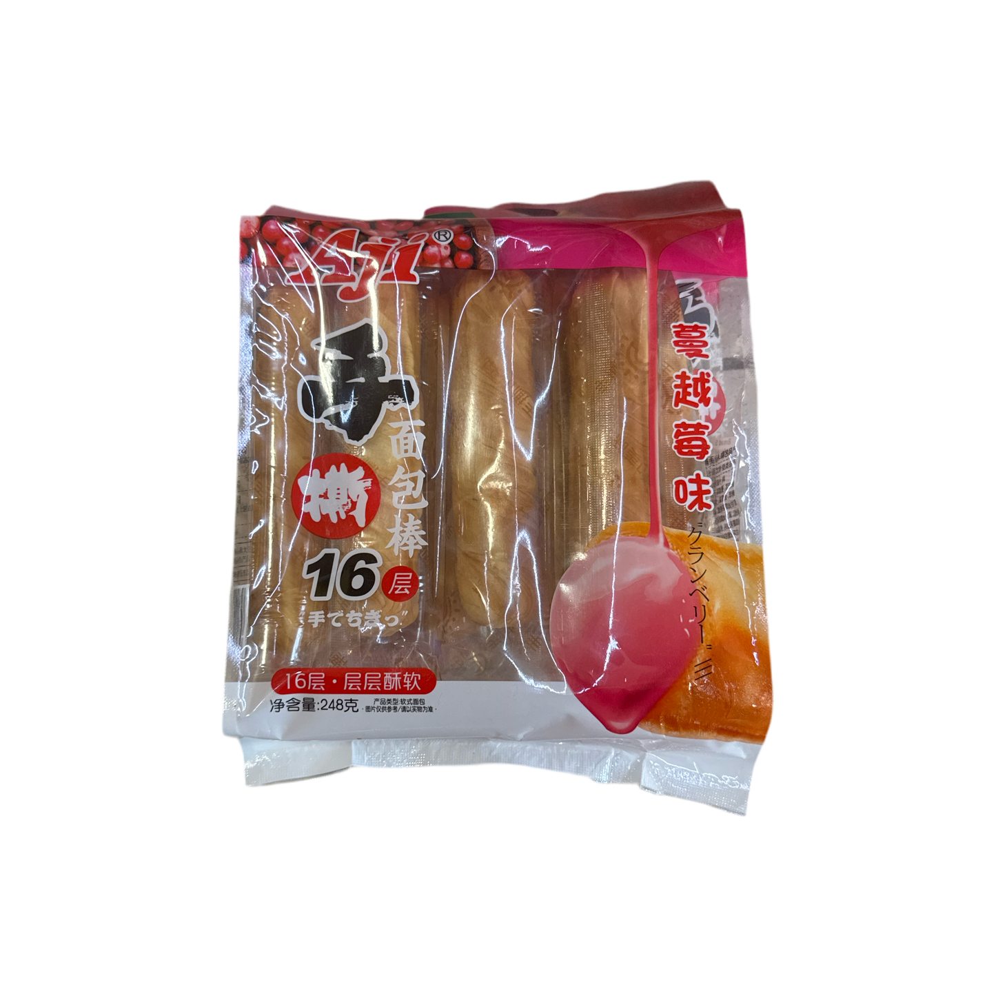 Aji - Cranberry flavored hand-torn bread 248g