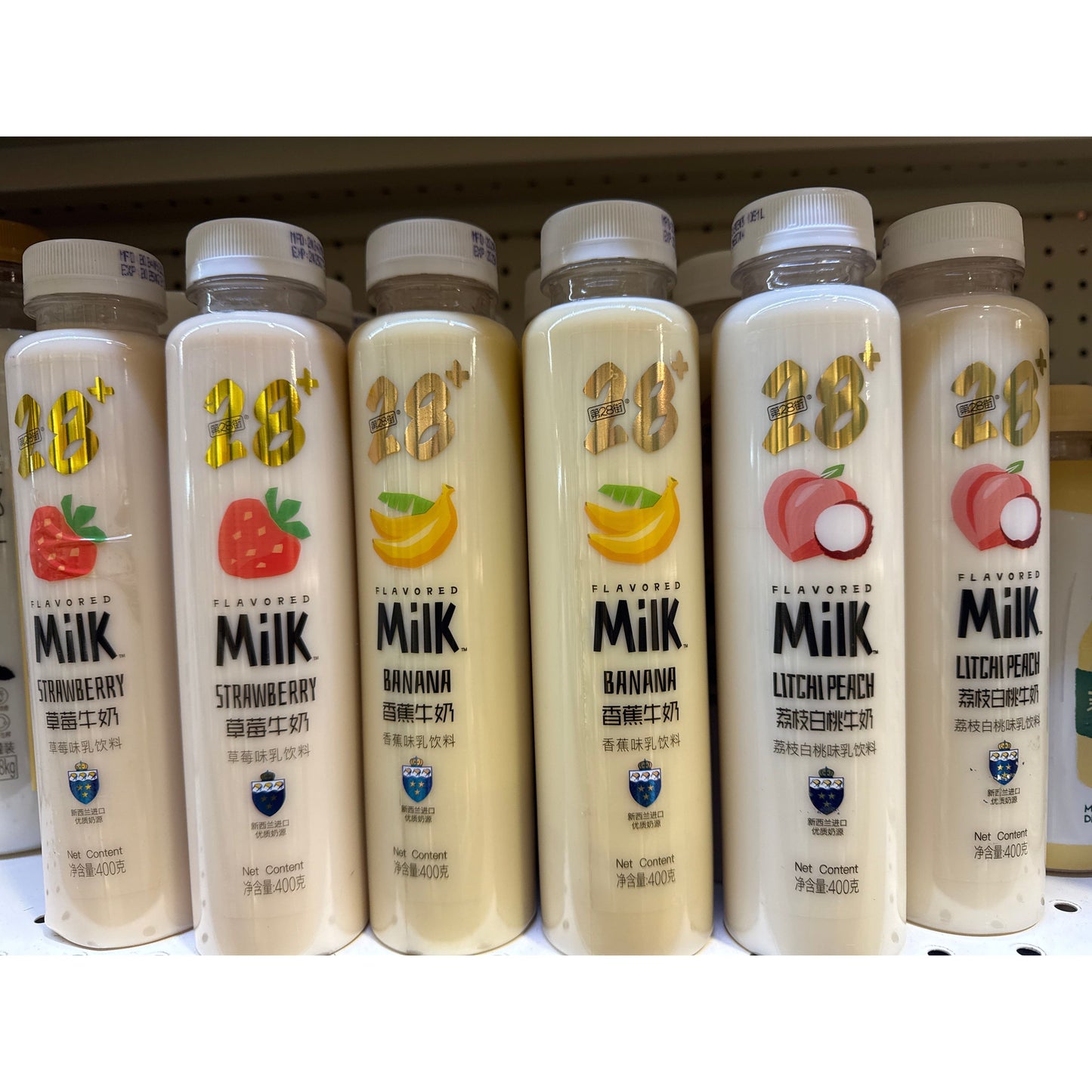 Fruit flavored milk drink, 400g*4 bottles