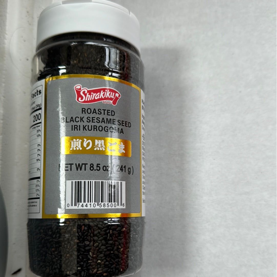 1-Black Sesame - Bottled Cooked Black Sesame (8.5oz)
