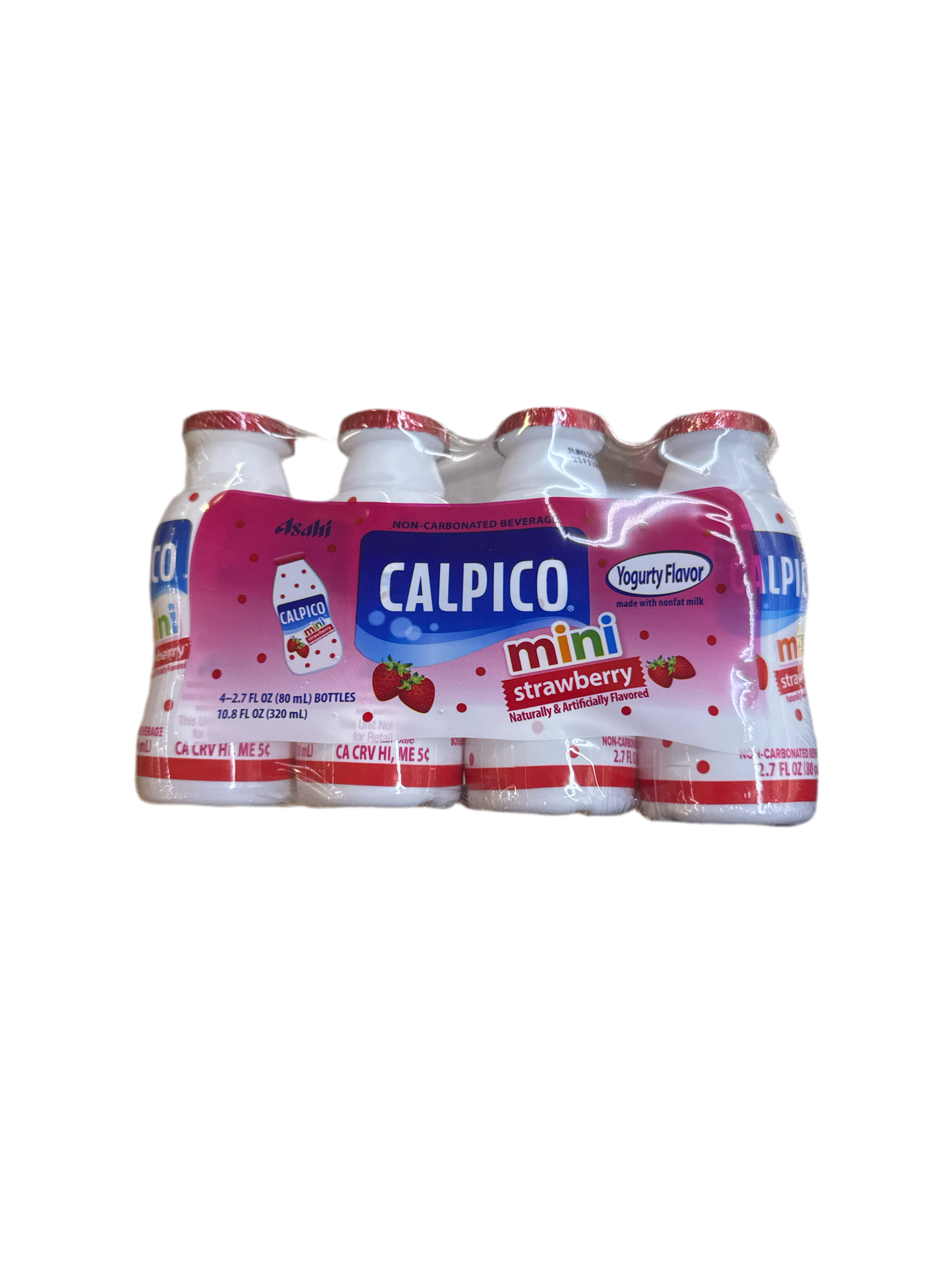 CALPICO - Probiotic Strawberry Flavor 4 Bottles x 2 Packs