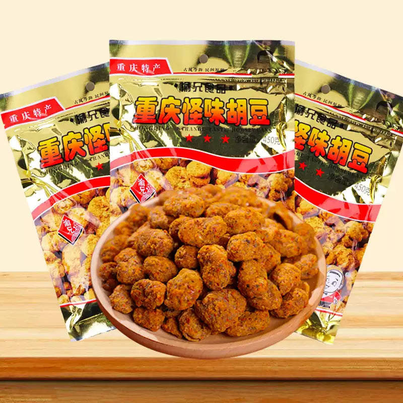 1- Yuxiong Strange Flavor Fava Beans 120g Chongqing Old Brand