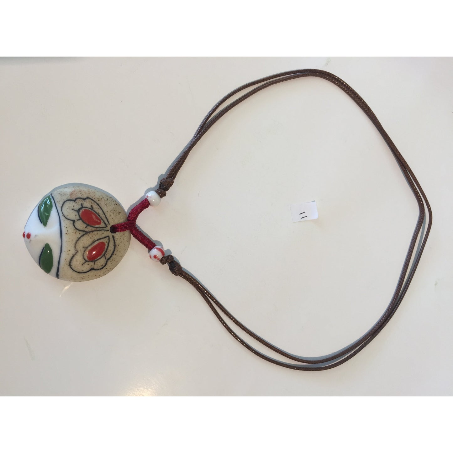 11 Leaf Porcelain/Mask Necklace