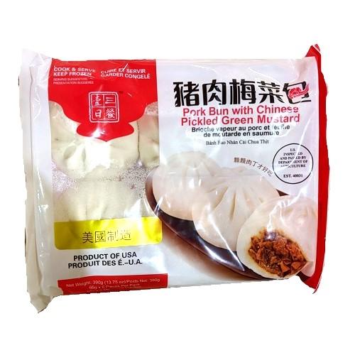 Three Meals a Day - Pork and Mustard Greens Bun 13.75 OZ