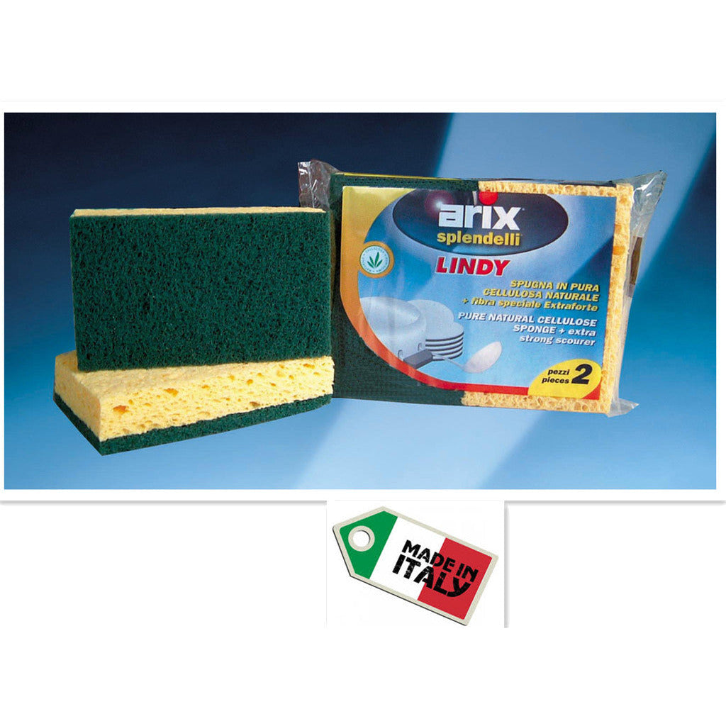 1-#1224, 2 PC Honeycomb Sponge (Cleaning Expert, Includes Ultra-Fine Washing Fiber)