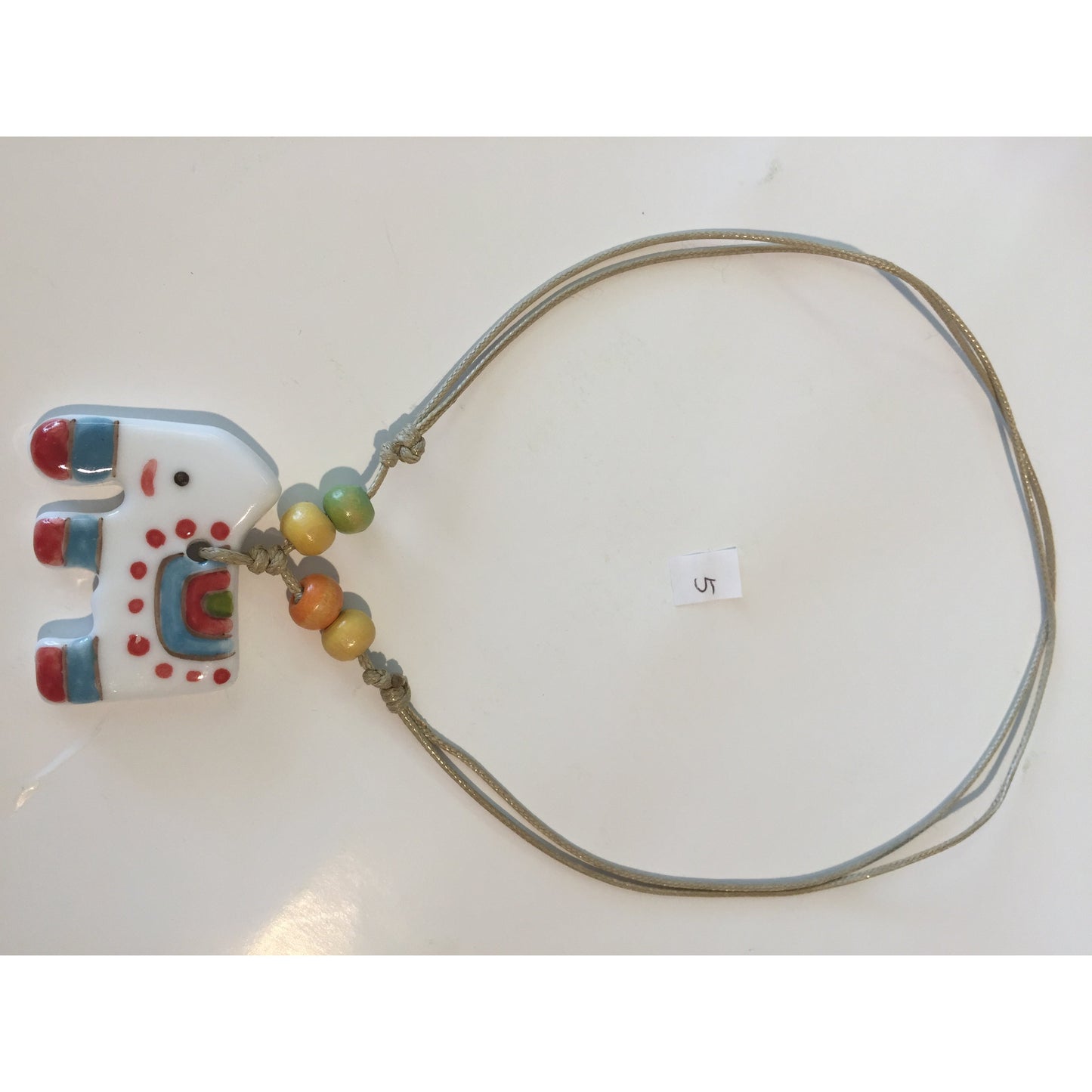 5 Elephant Porcelain/Necklace