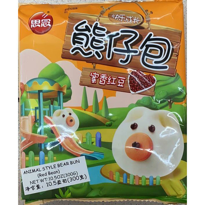 Sinian - Honey Fragrant Red Bean Bear Buns 10.5 OZ