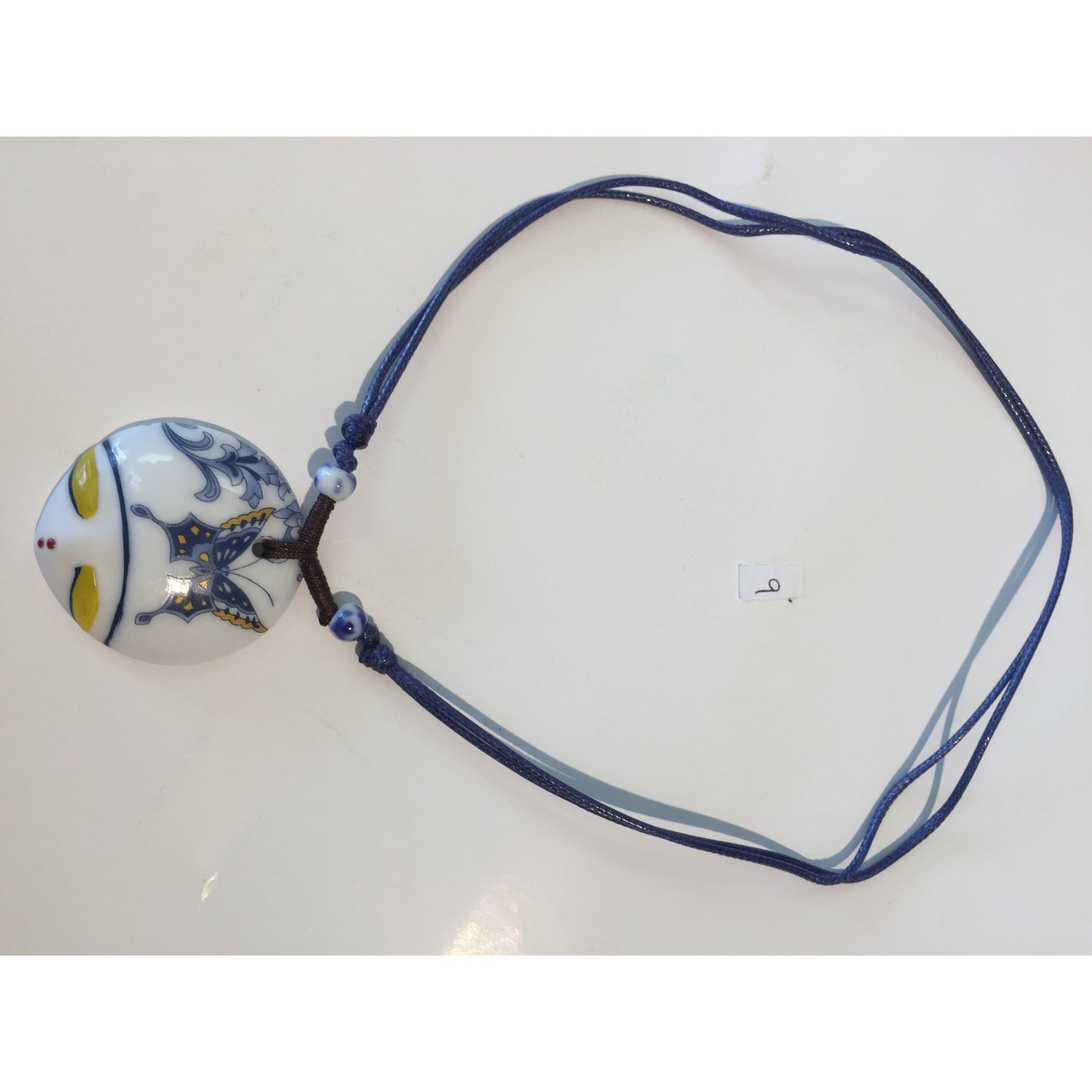 9 Butterfly Porcelain/Facebook Necklace