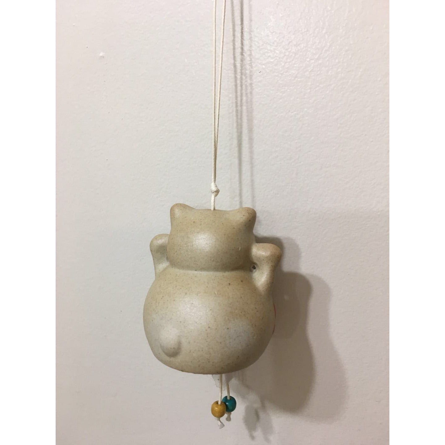 Wealth and Treasure Cat Ceramic Wind Chime (2785e)