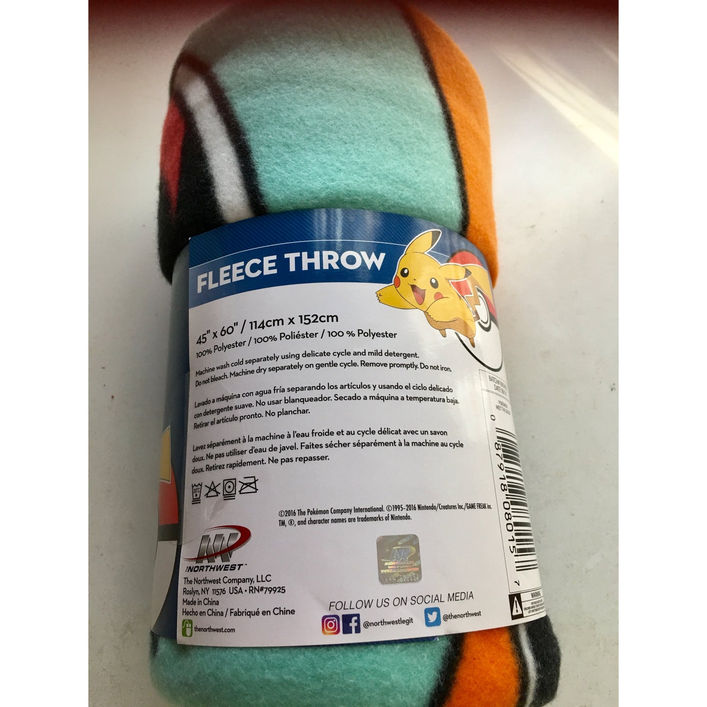 ♣️Cartoon Fleece Children's Blanket (#3546) pokemon