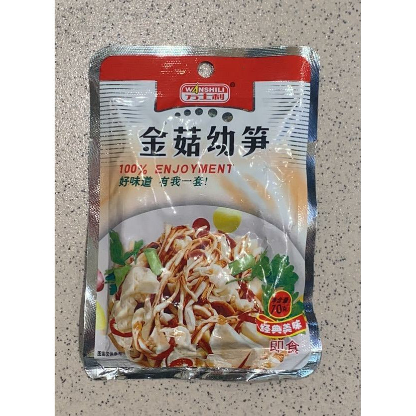 Ready-to-Eat Enoki Mushroom and Bamboo Shoots 70g F#