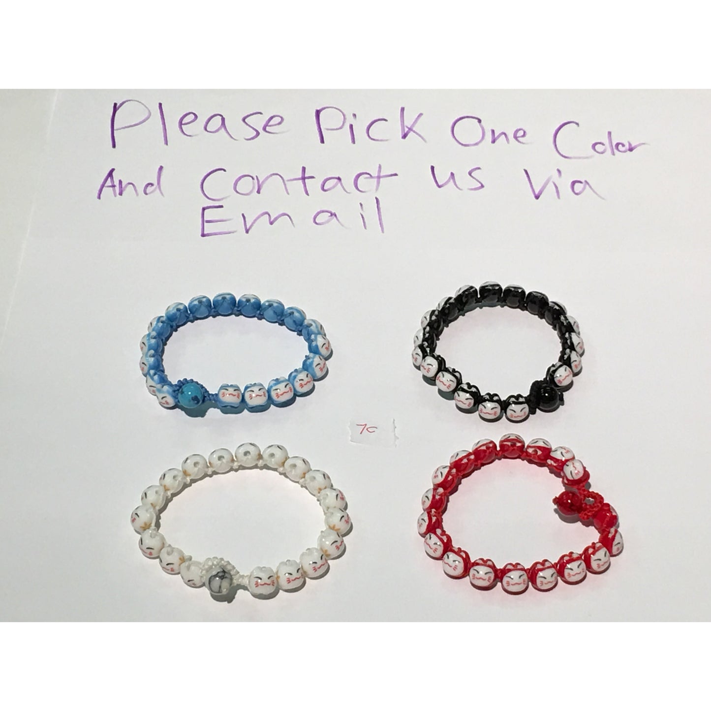 7c (18幸运猫)扭锁手链,