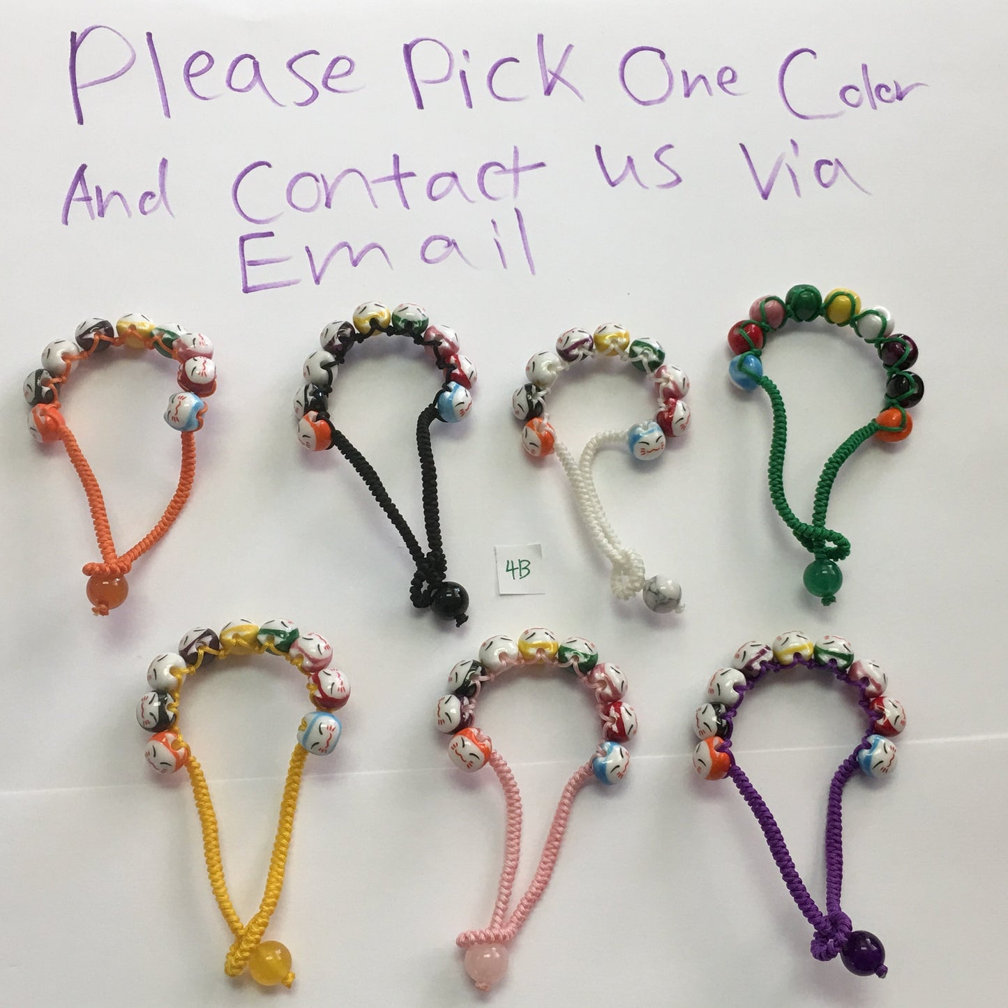 4B (9只幸运猫)扭锁手镯