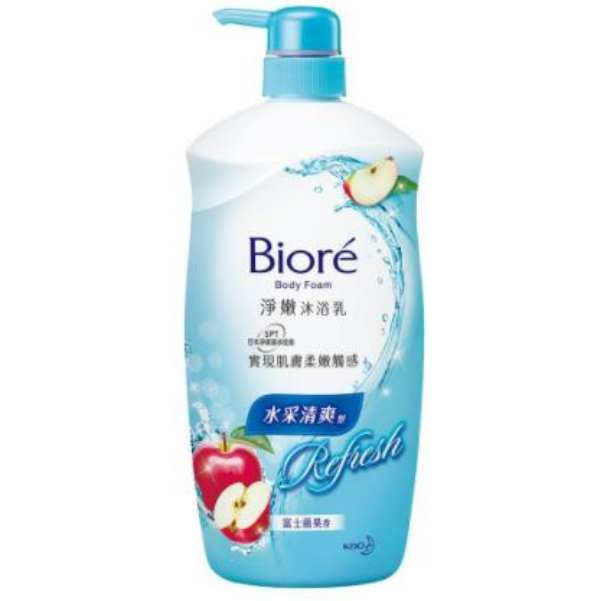 1-Biore Body Foam Refreshing Clean Shower Gel, 1000g