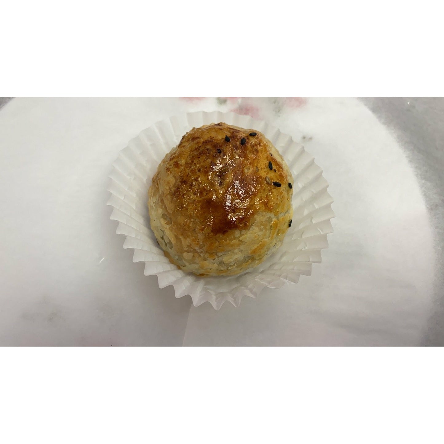 9-Red Bean Paste Egg Puff, 2 pieces per one