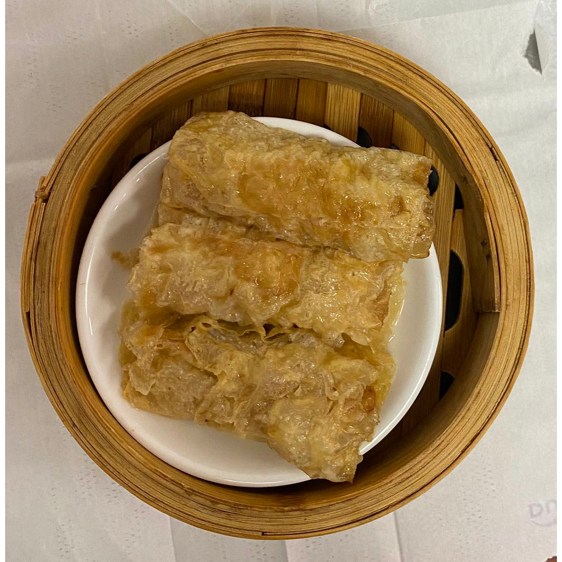 A serving of Tofu Skin Rolls
