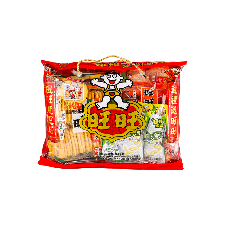 Want Want Mixed Rice Crackers and Soft Candy Gift Pack 32.1 oz