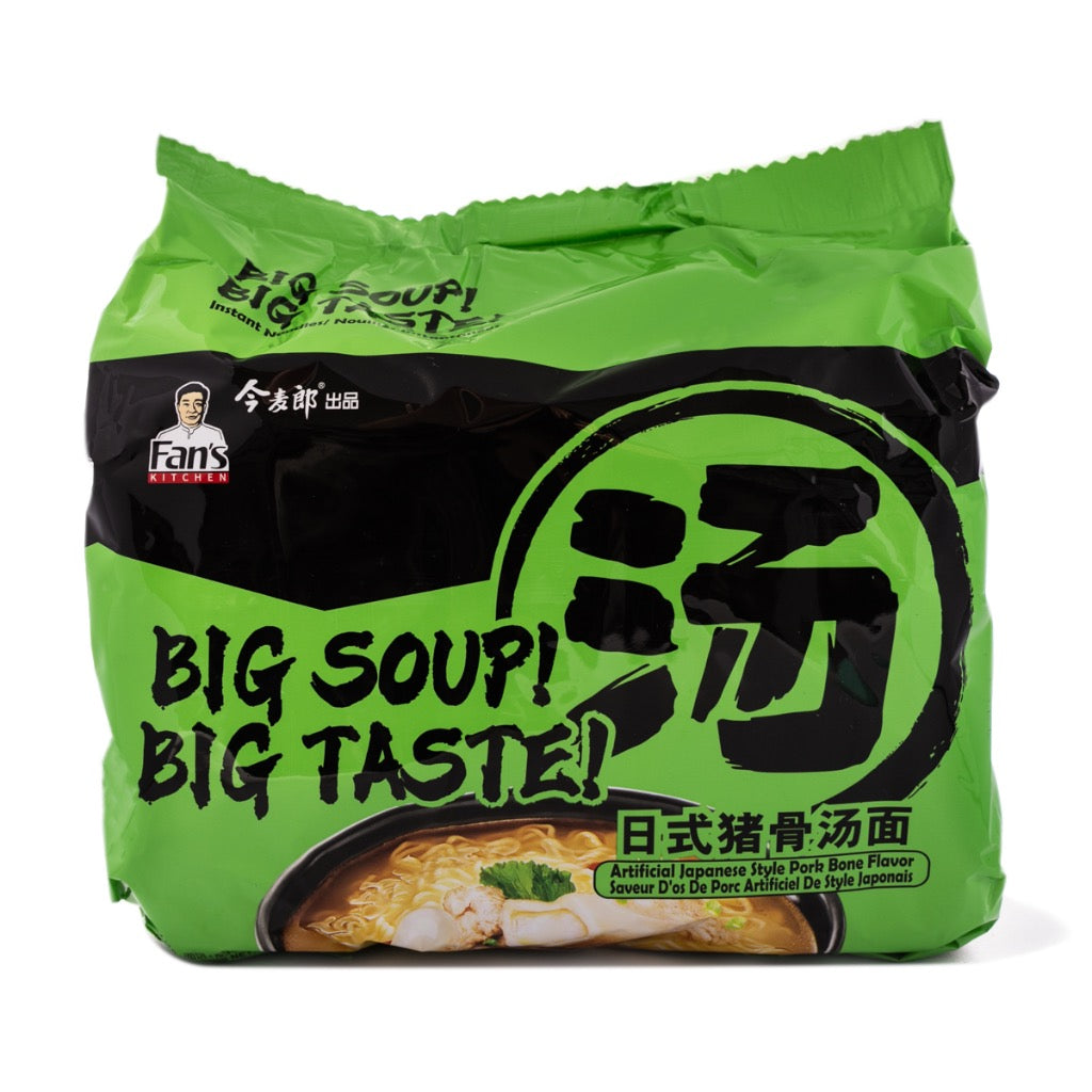 Jinmailang Japanese Style Pork Bone Soup Noodles (5 bags/pack) 690g