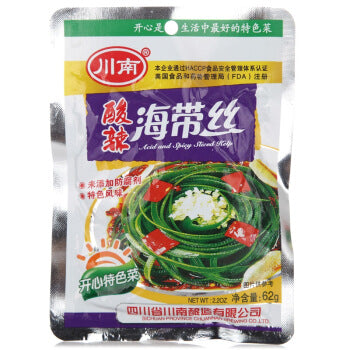 Chuan Nan Kelp Strips - Sour and Spicy 62g
