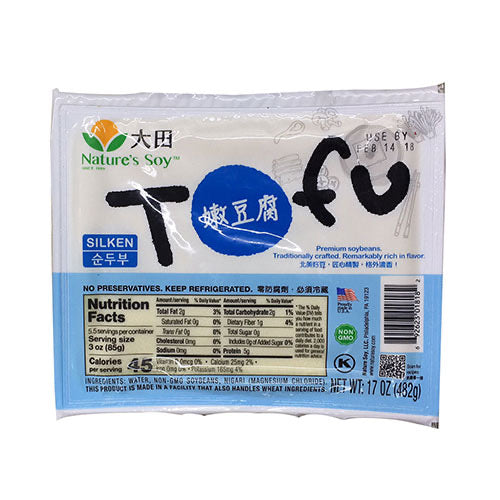 1-Daitian-Silken Tofu 17oz* 2 boxes