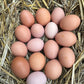 Free range on the farm! Free-range eggs, 12/dozen