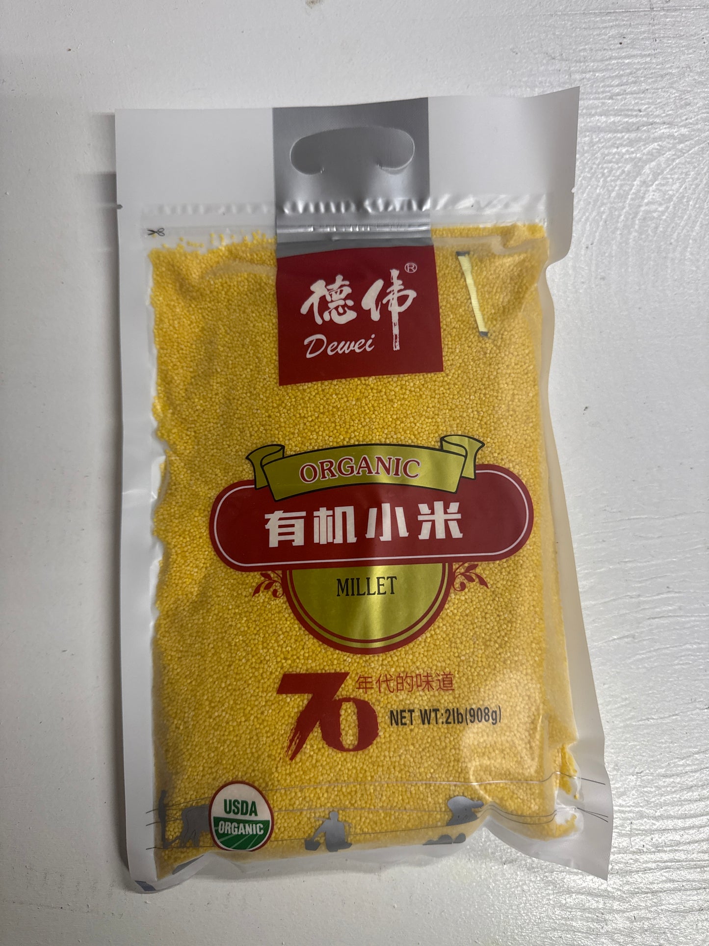 德伟，有机小米，2磅