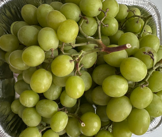 葡萄-无籽脆大青提【大约2磅】