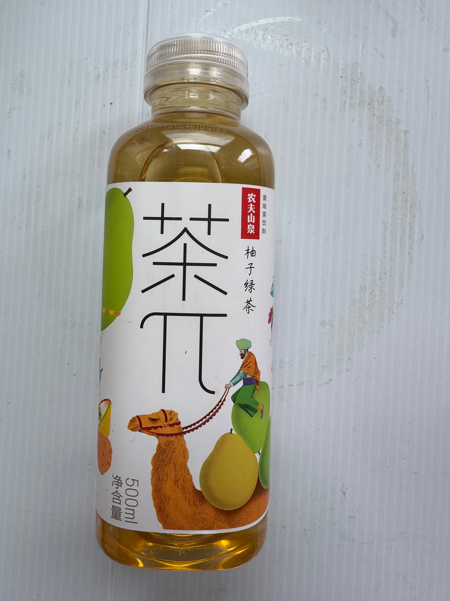 农夫山泉，柚子绿茶，3瓶*500ml/瓶