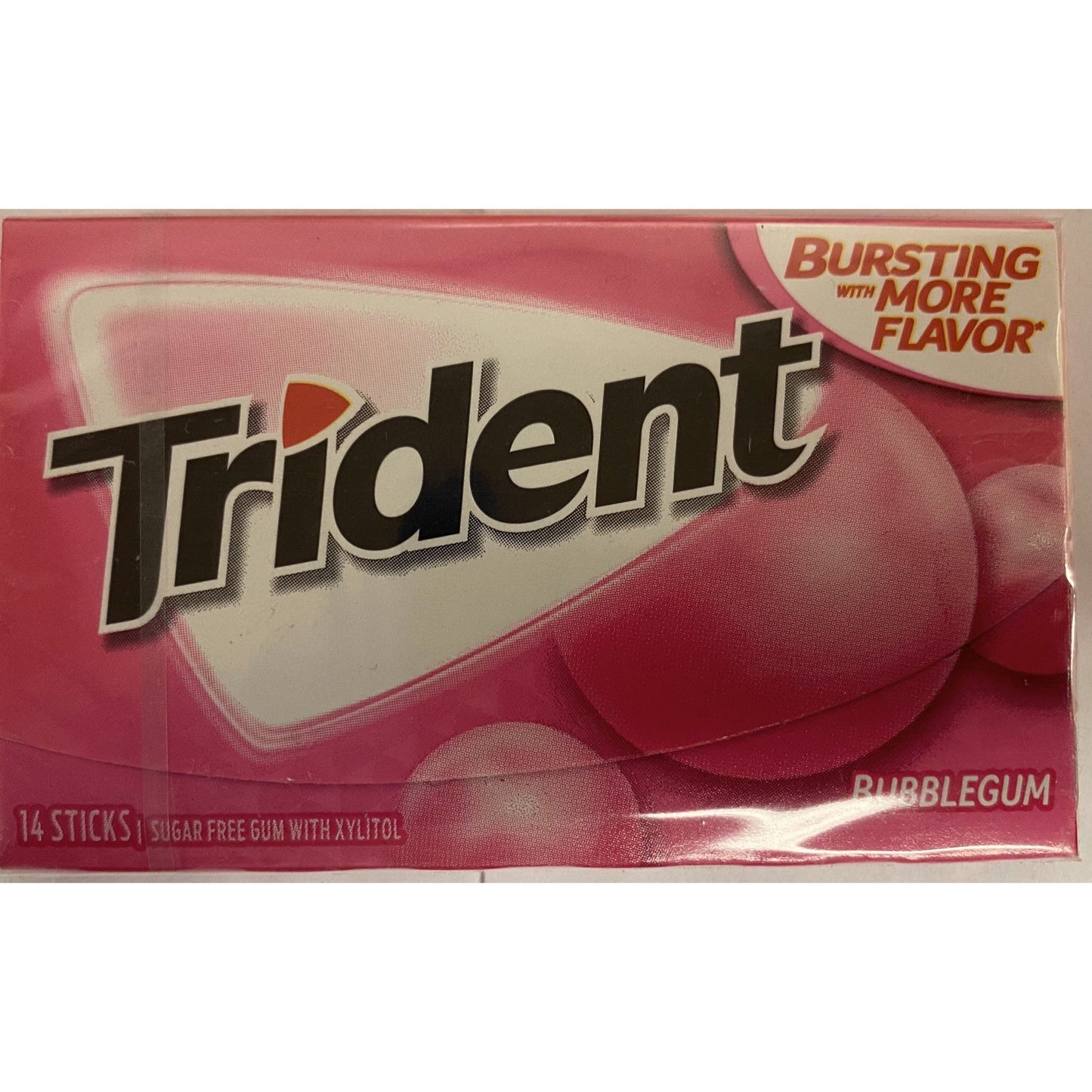 1-Trident泡泡糖味口香糖，