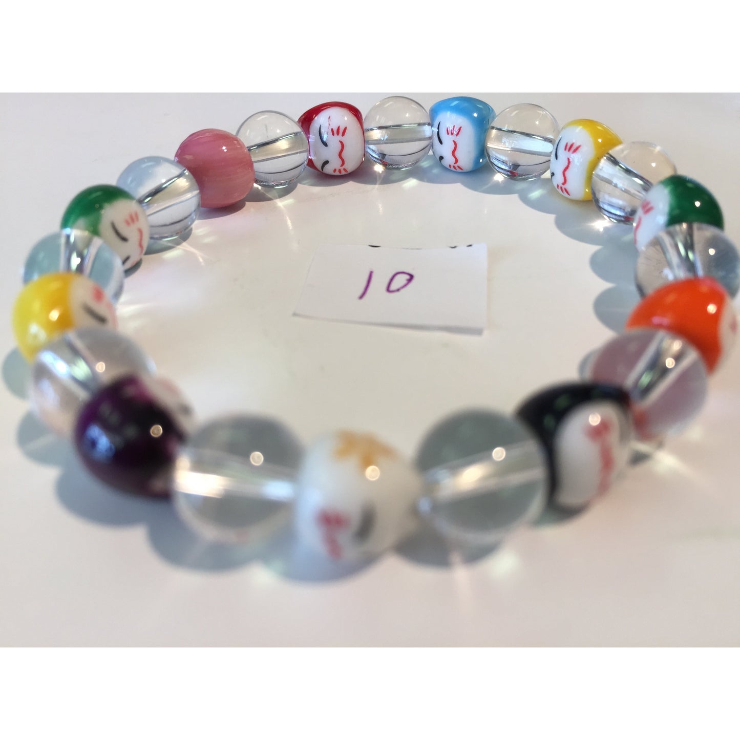 #10 + #11 Lucky cat bracelet (rubber band)
