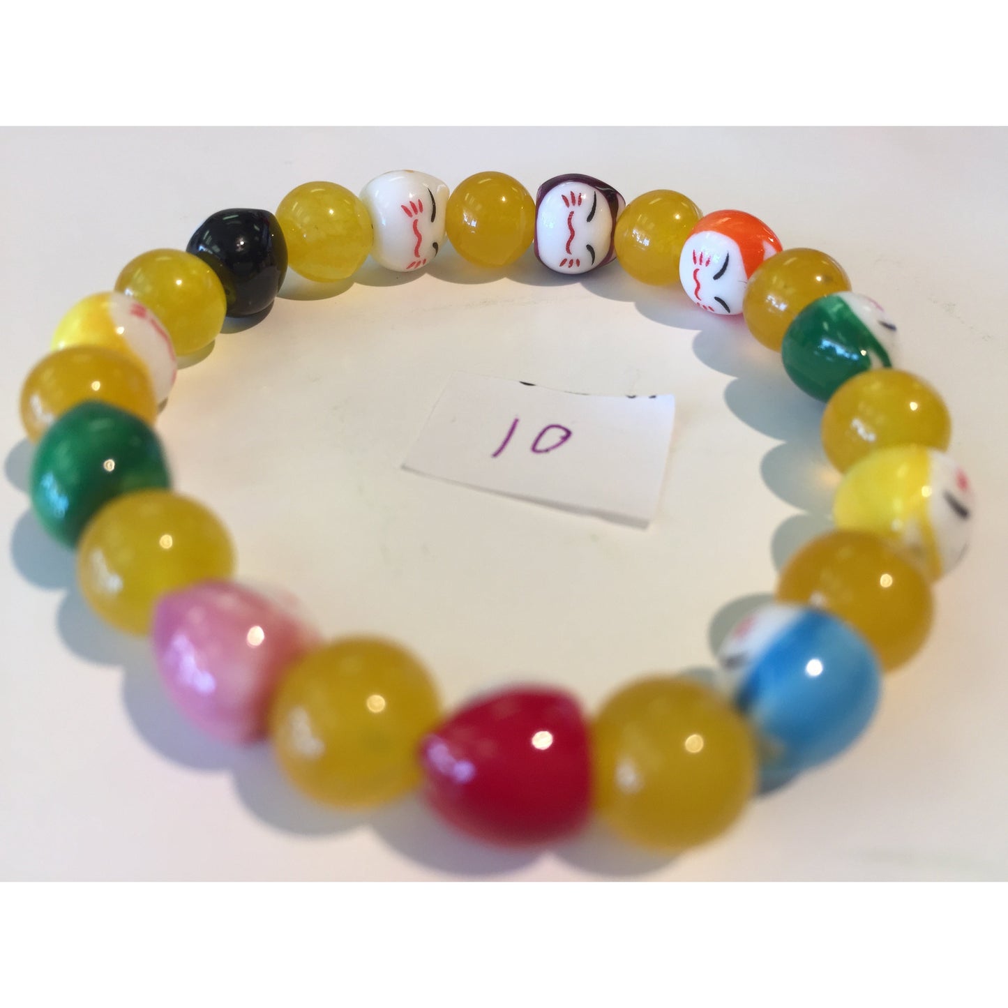 #10 + #11 Lucky cat bracelet (rubber band)
