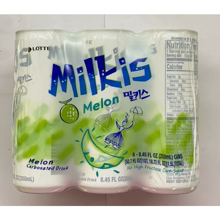 Milkis Milk (Cantaloupe Flavor) 8.45oz x6 bottles/row