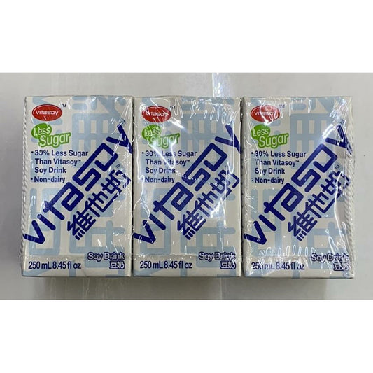 Vitasoy (Less Sugar Soy Milk) 8.45oz x 6 bottles