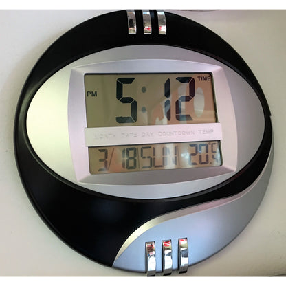 Electronic Clock~With Temperature and Alarm (Quartz Round)
