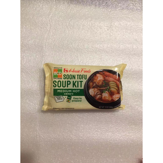 Korean Style Extra Soft and Hot Instant Tofu~Medium Spicy, 3 packs