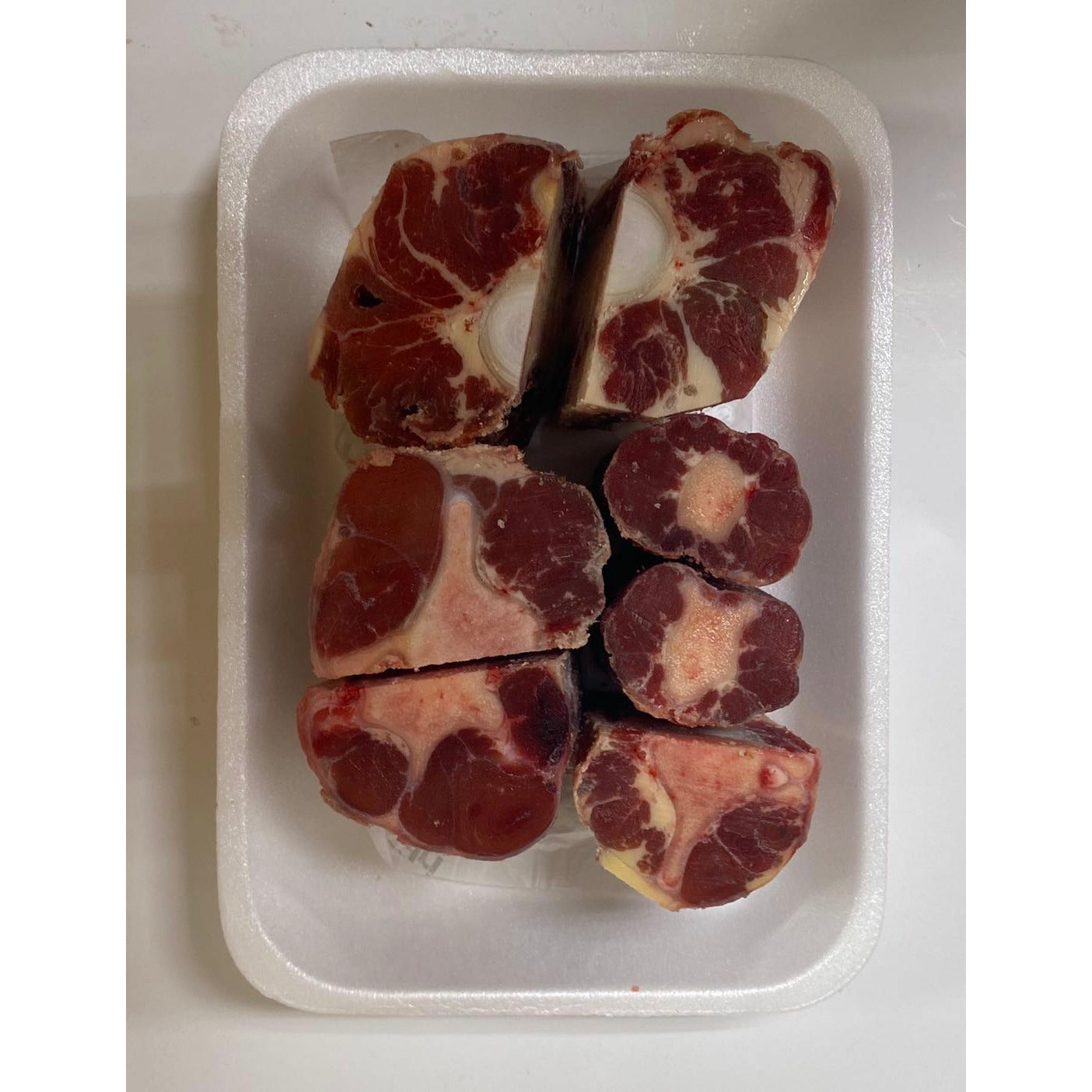 Beef - Frozen Oxtail Chunks [about 1.25 lbs]