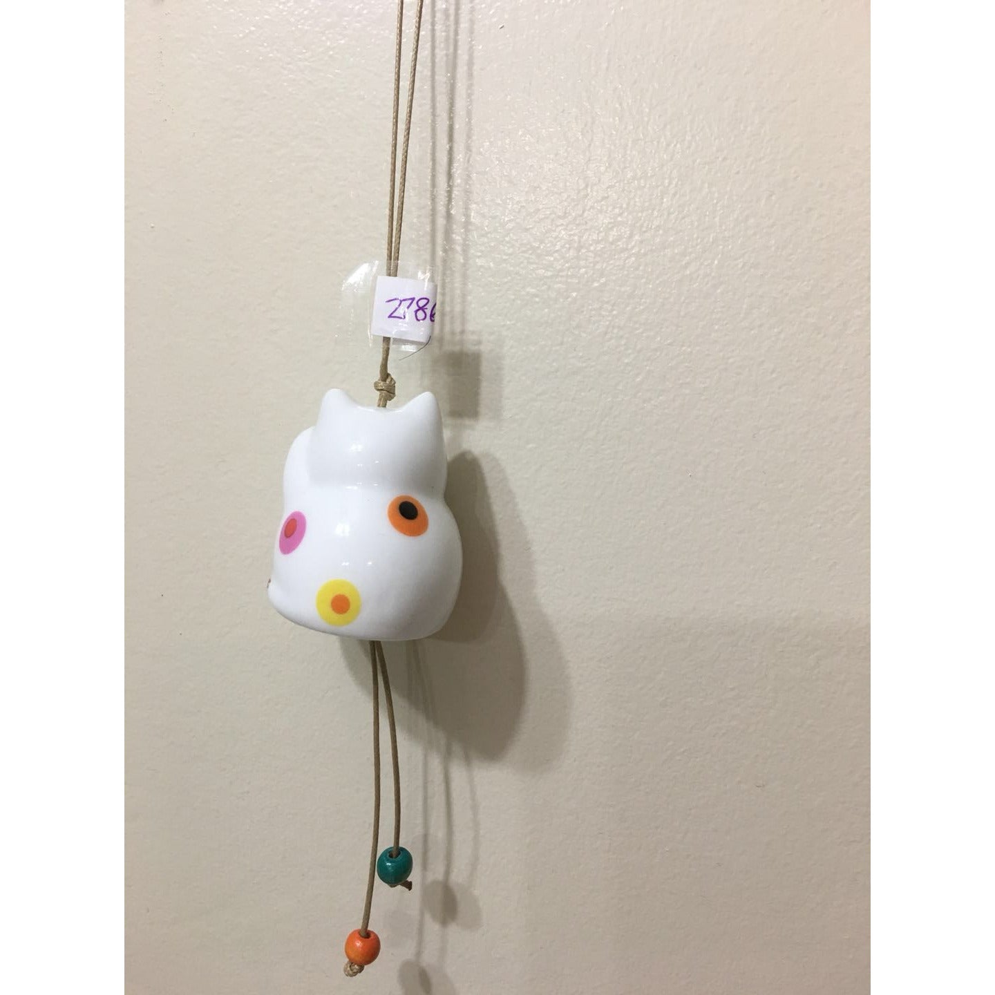 Lucky Cat, Ceramic Wind Chimes (2786c)