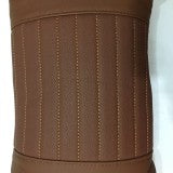 80-Car lumbar support (artificial leather-with zipper on the reverse side)-brown,